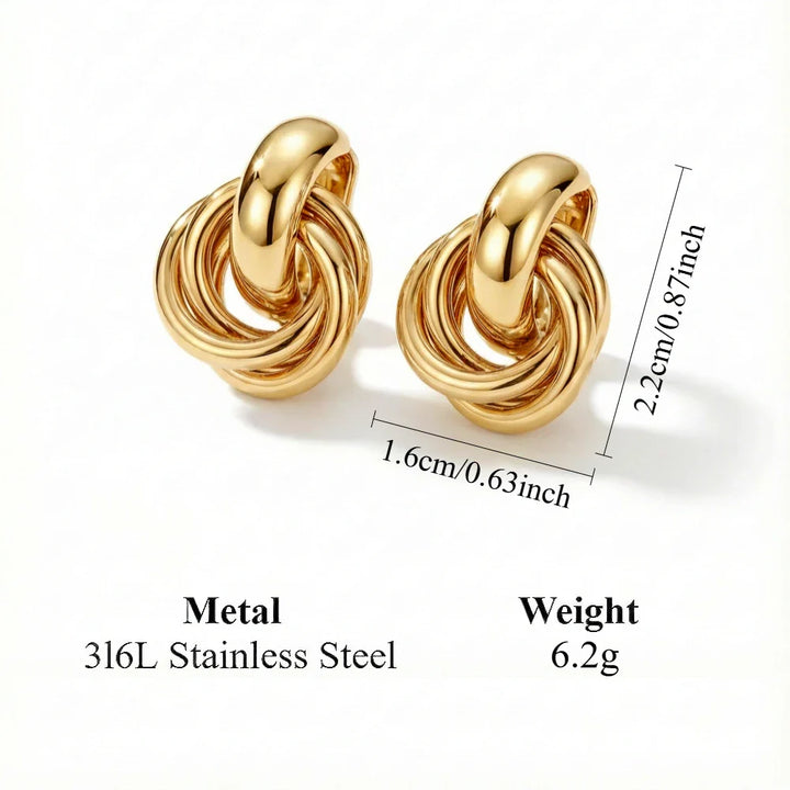 Josie - Glossy Sculptural Hoops