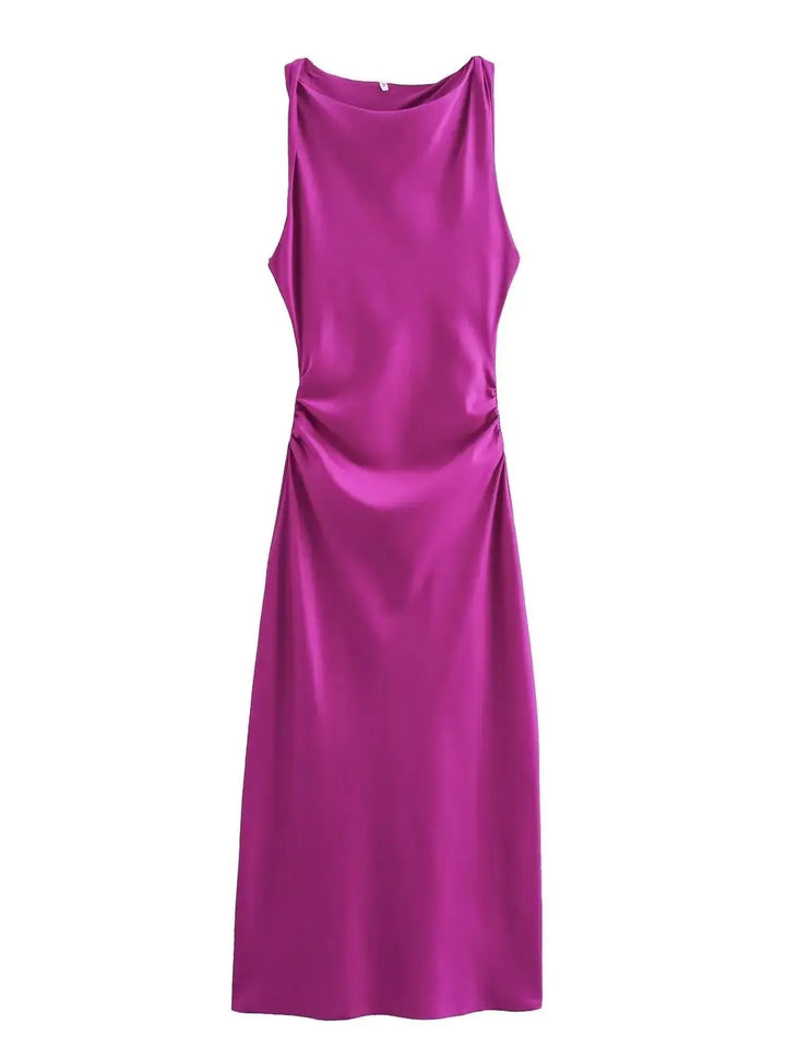Naomi - Silky Satin Dress