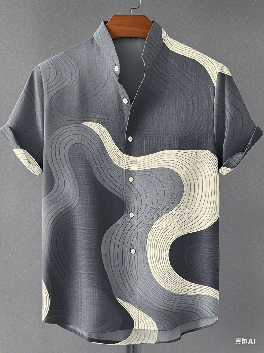 Curtis - Airy Abstract Shirt