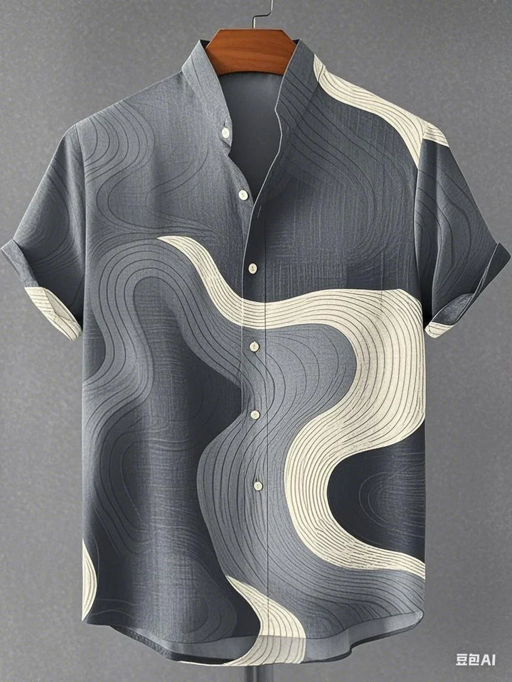 Curtis - Airy Abstract Shirt