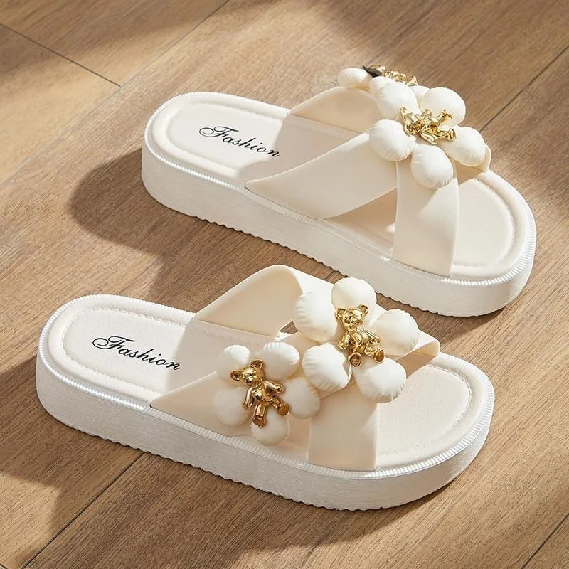 Harley - Cushioned Floral Sandals