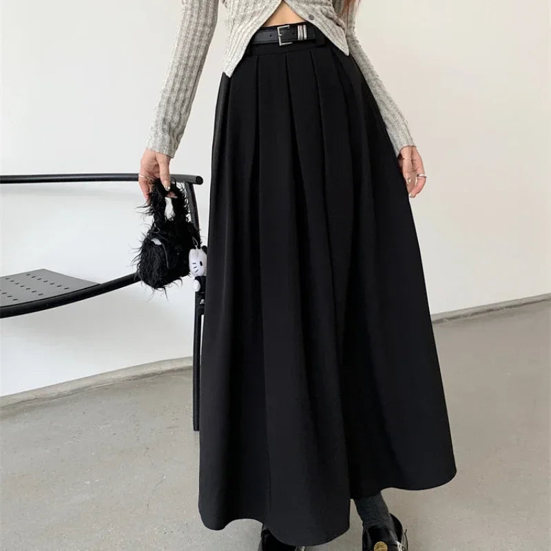 Olive - Elegant Flowing Skirt