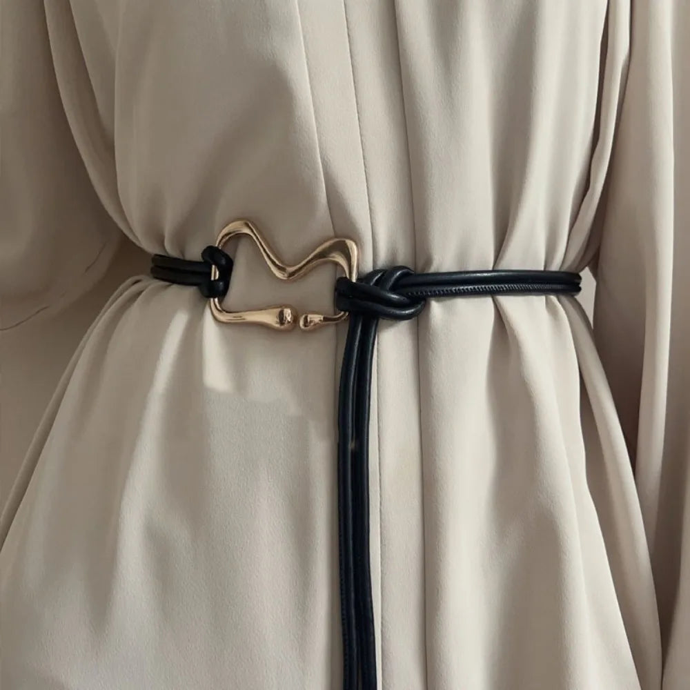Estelle - Sleek Leather Waist Belt