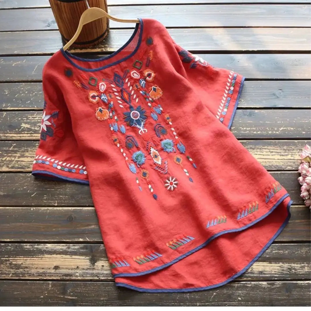 Callie - Soft Embroidered Blouse