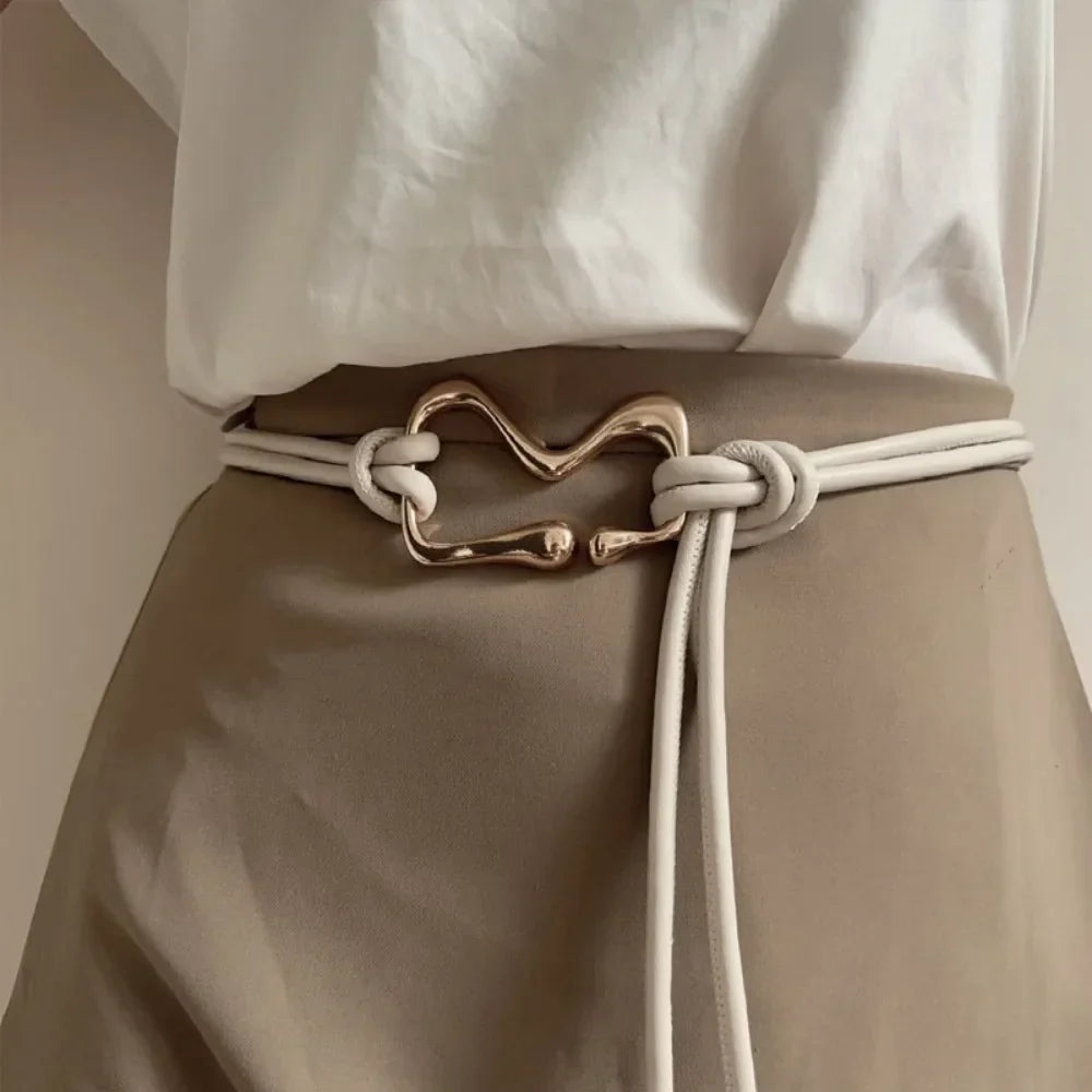 Estelle - Sleek Leather Waist Belt