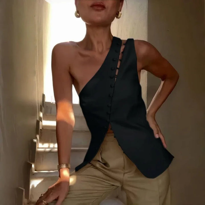 Leah - Sleek Silk Blouse