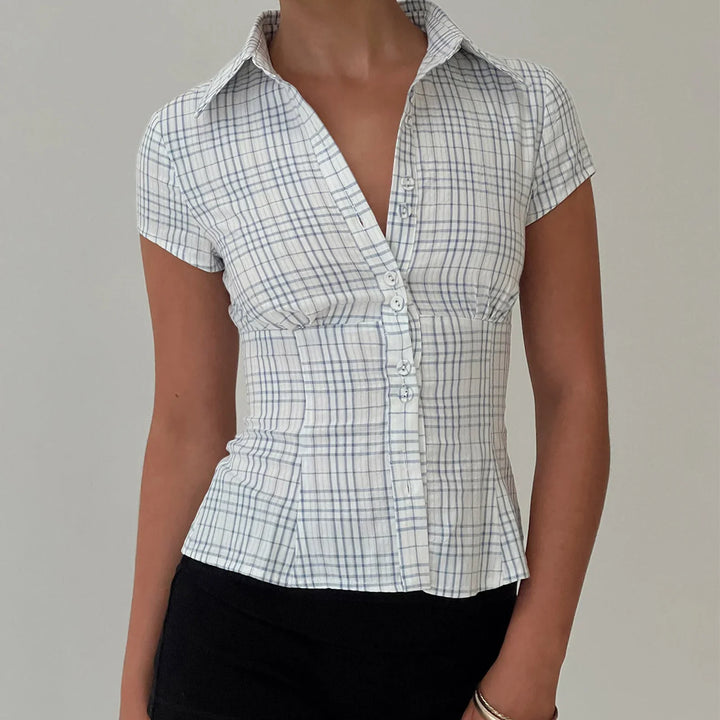 Nicolette - Tailored Cotton Blouse