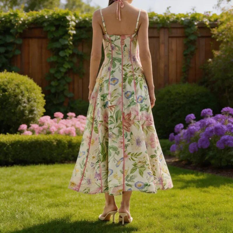 Pearl - Airy Floral Midi Dress