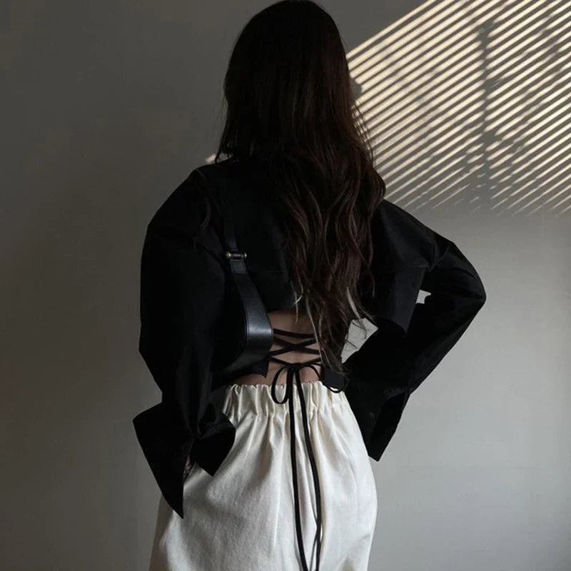 Nyla - Sleek Satin Blouse