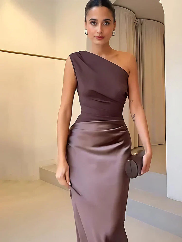 Nevaeh - Silky Satin Dress