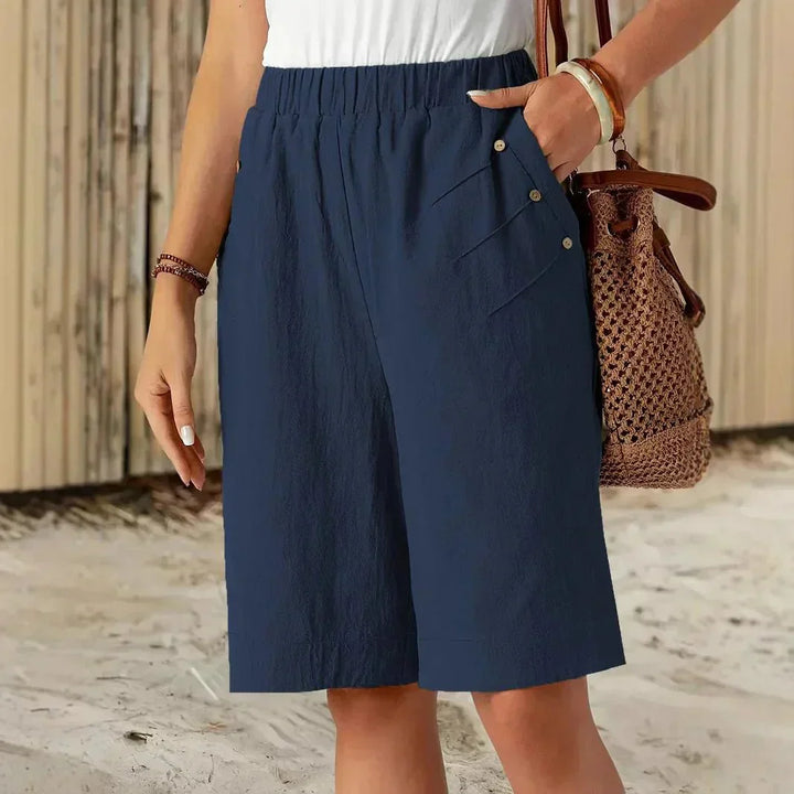Whitney - Relaxed Linen Shorts