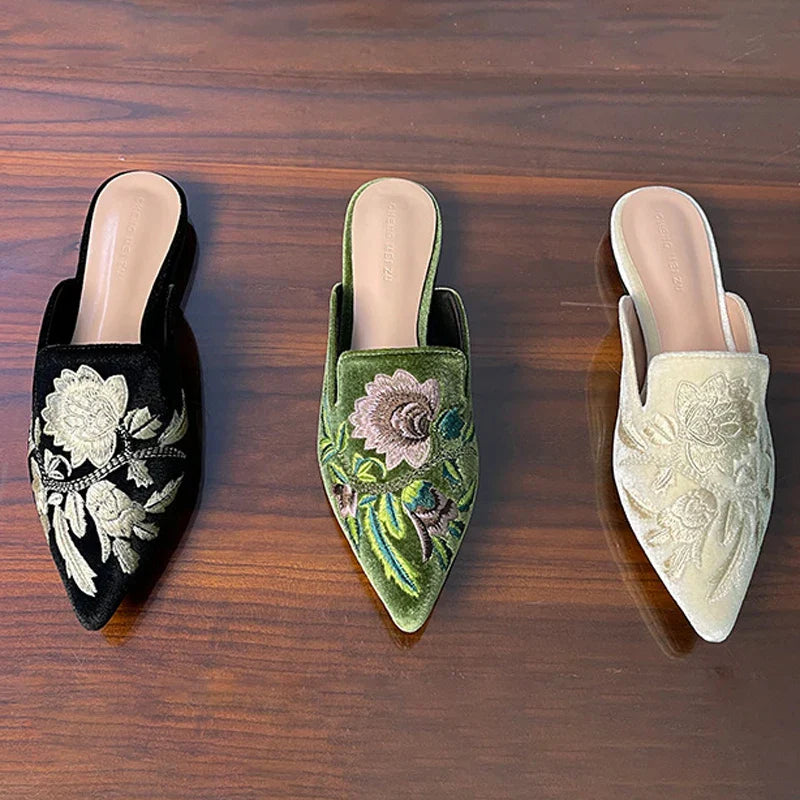 Xaviera - Elegant Embroidered Sandals