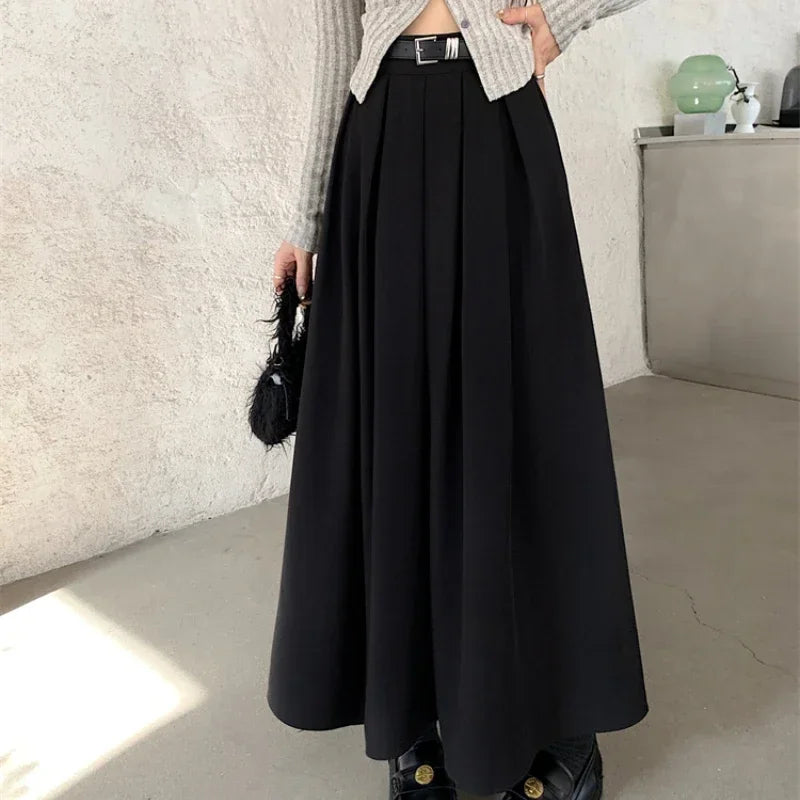 Olive - Elegant Flowing Skirt