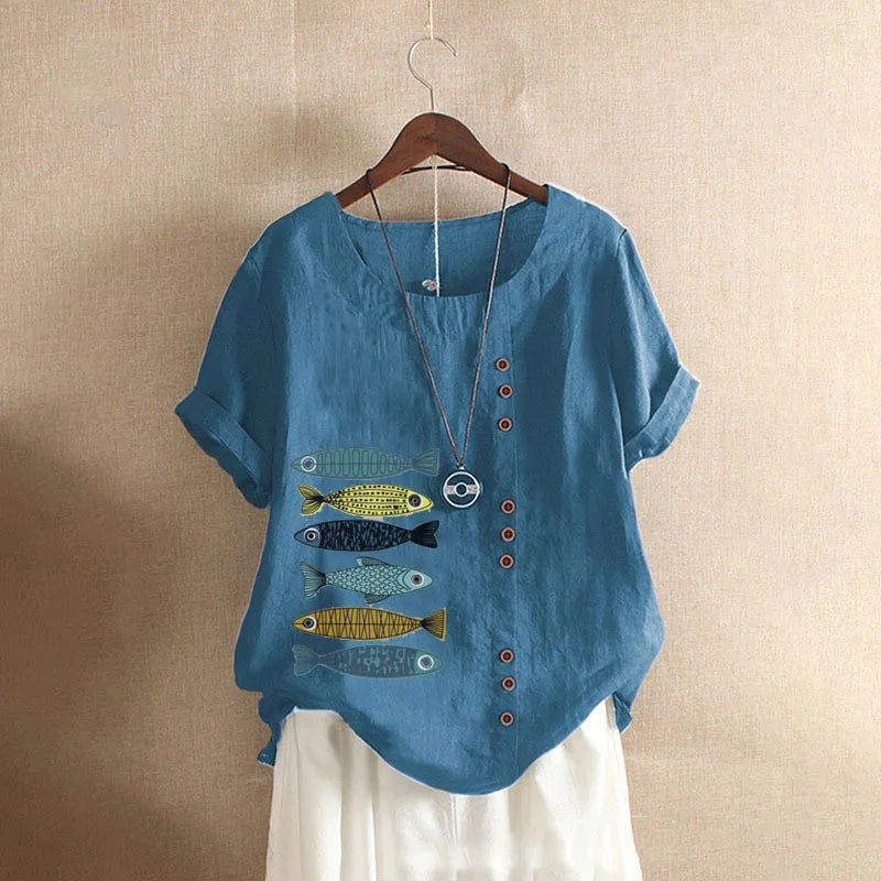 Yelena - Soft Linen Blouse