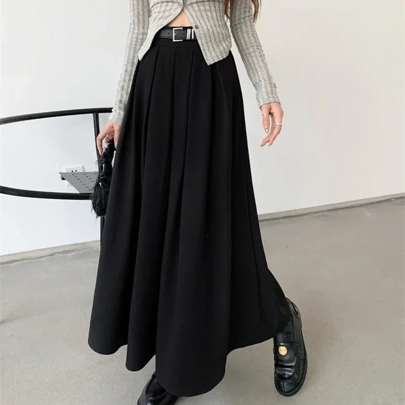Olive - Elegant Flowing Skirt