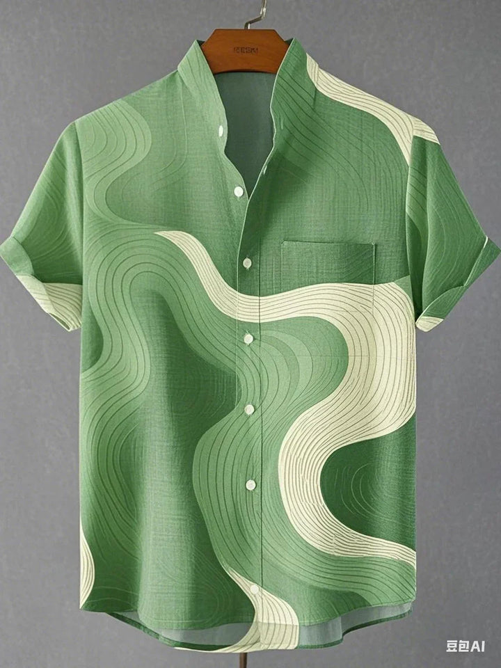 Curtis - Airy Abstract Shirt
