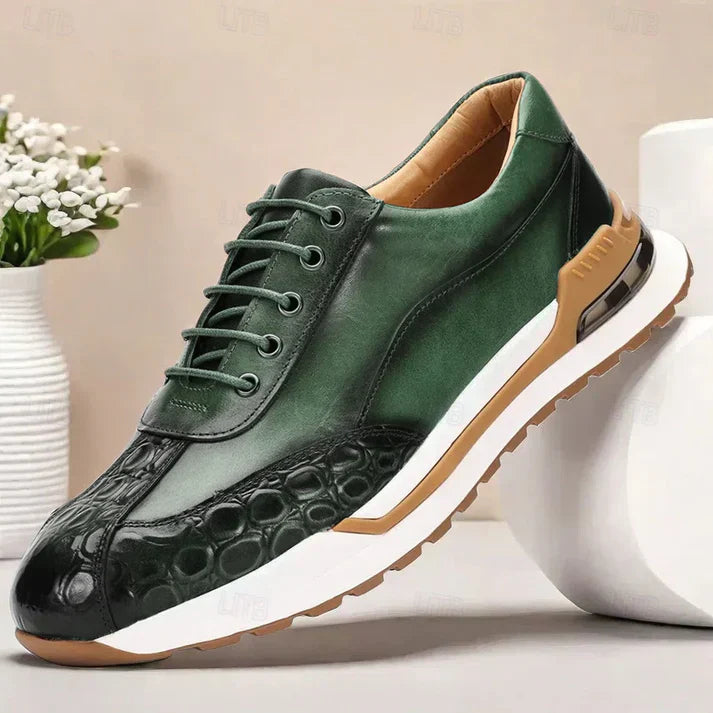 Nixon - Sleek Embossed Leather Shoes