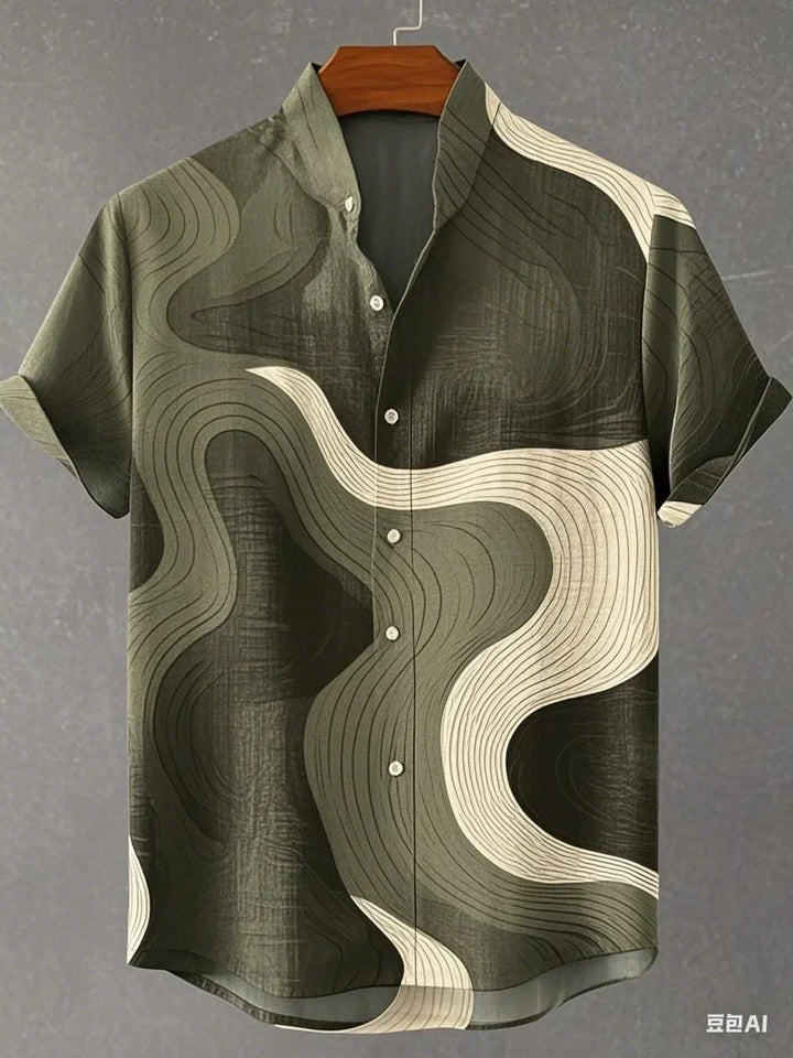 Curtis - Airy Abstract Shirt