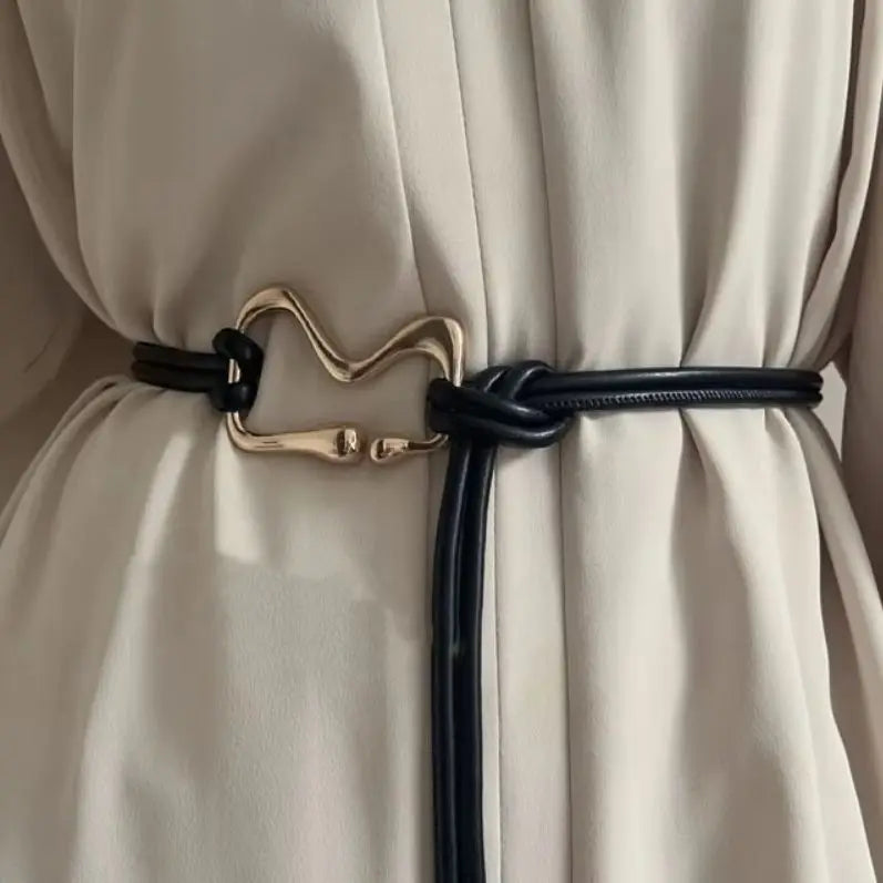 Estelle - Sleek Leather Waist Belt