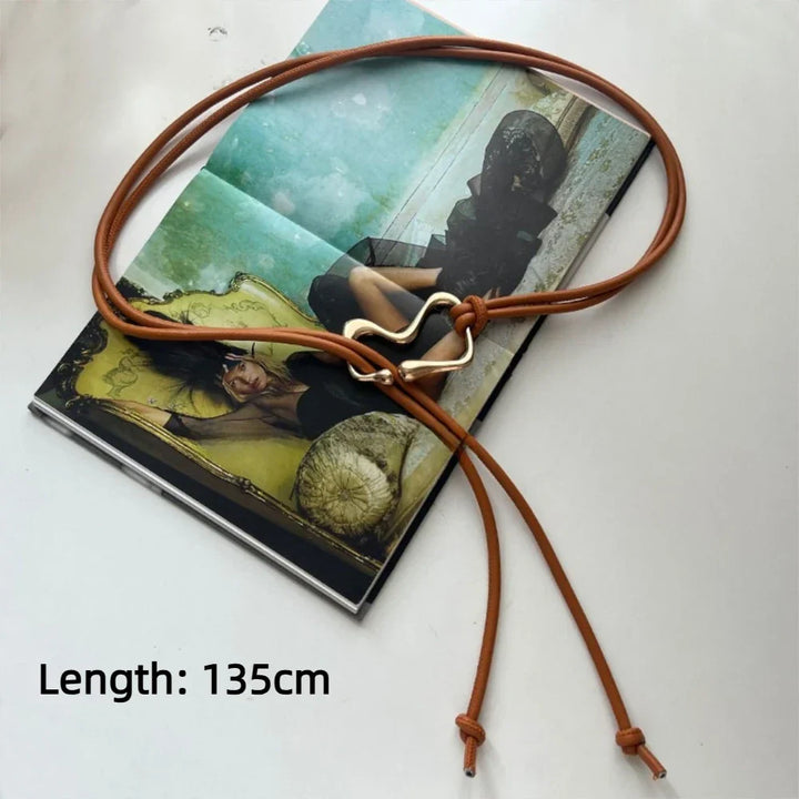 Estelle - Sleek Leather Waist Belt
