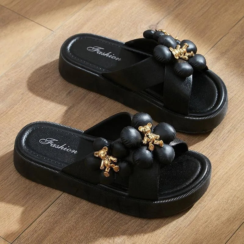 Harley - Cushioned Floral Sandals