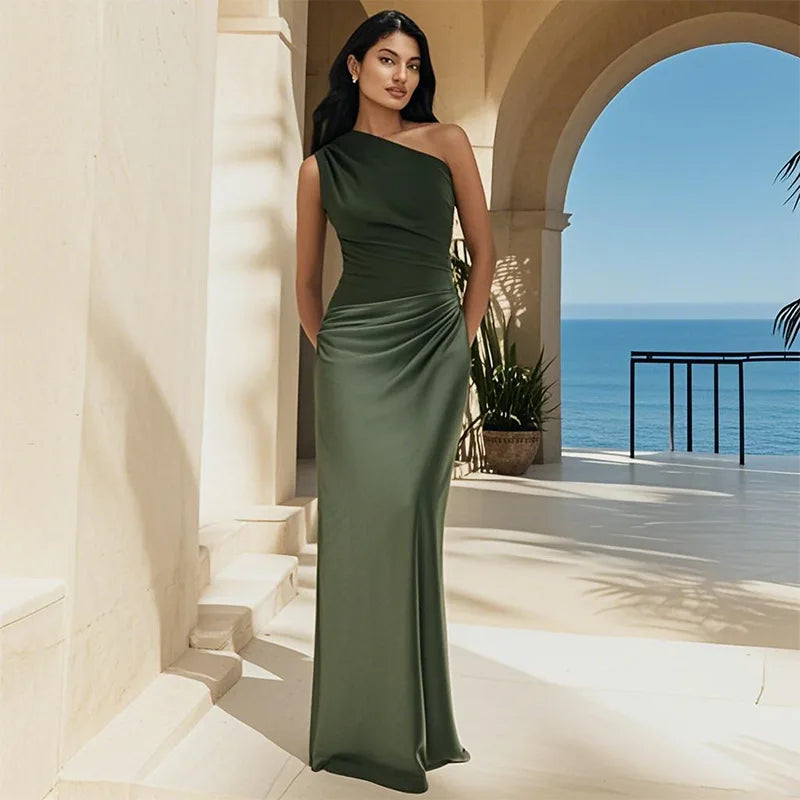 Nevaeh - Silky Satin Dress