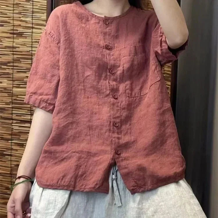 Tamara - Cozy Linen Blouse