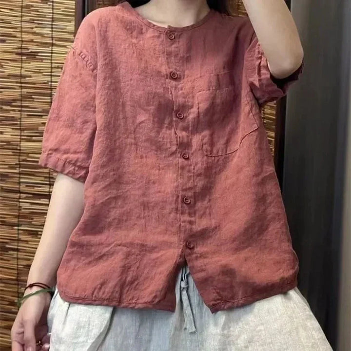 Tamara - Cozy Linen Blouse