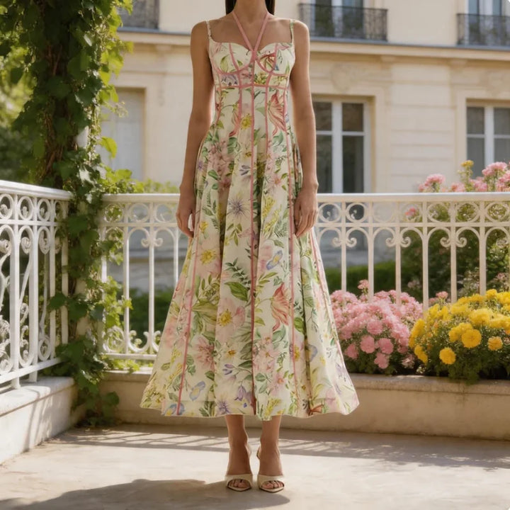 Pearl - Airy Floral Midi Dress