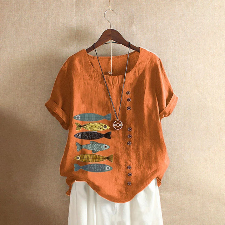 Yelena - Soft Linen Blouse