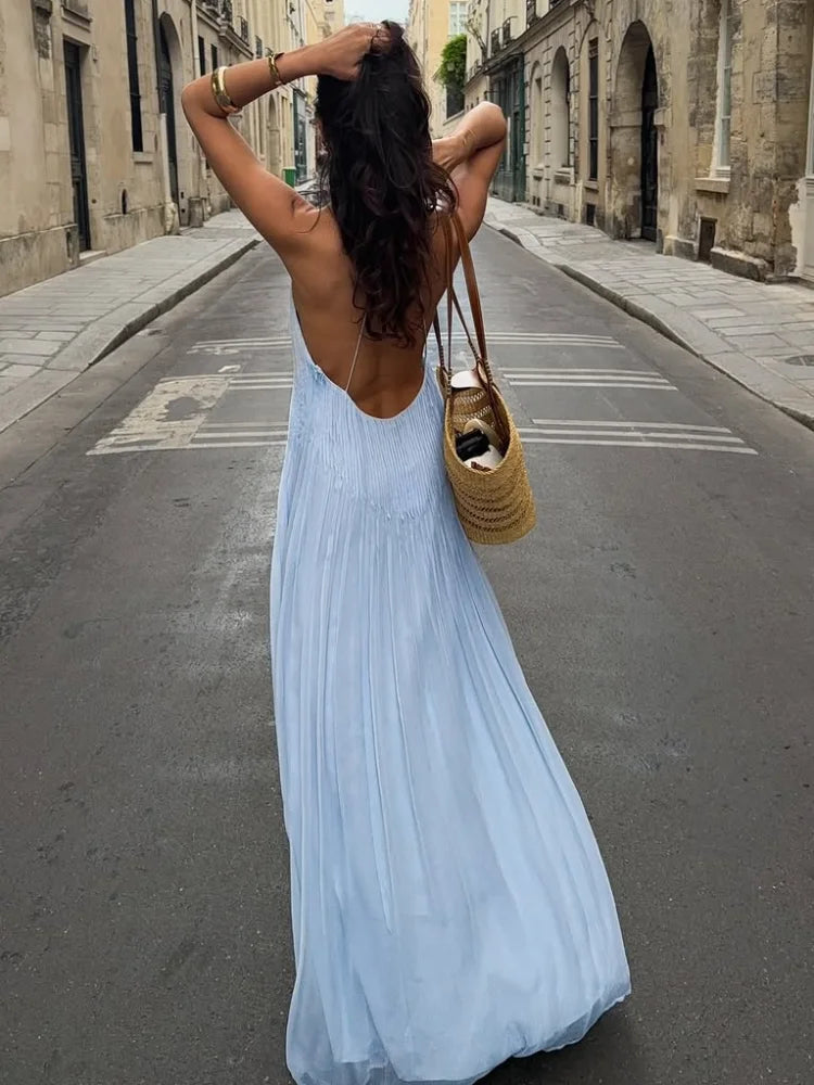 June - Flowing Pleated Dress