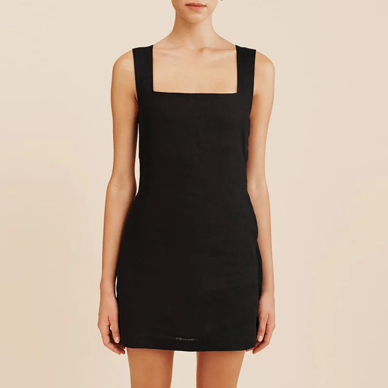 Keira - Refined Linen Mini Dress