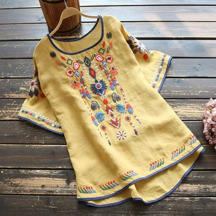 Callie - Soft Embroidered Blouse