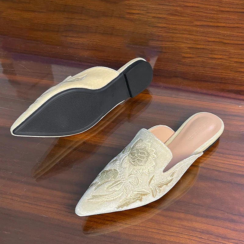 Xaviera - Elegant Embroidered Sandals