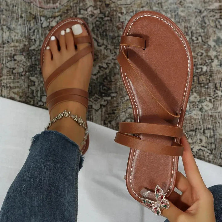 Daisy - Sleek Leather Sandals