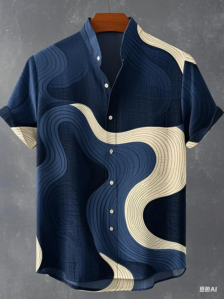 Curtis - Airy Abstract Shirt