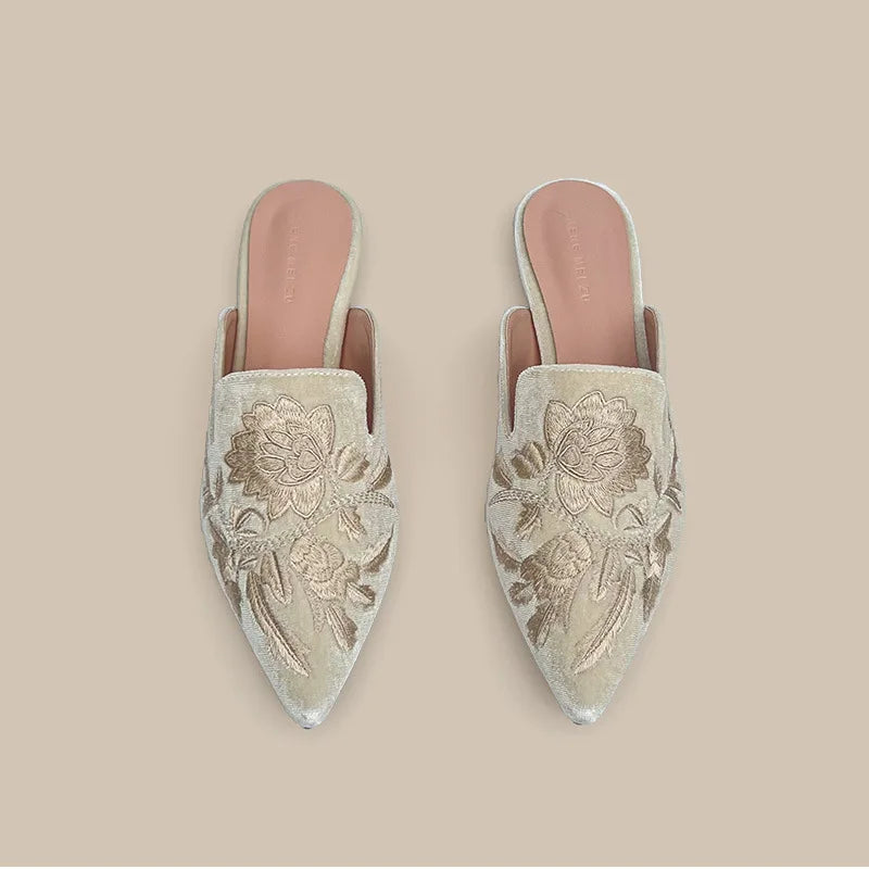 Xaviera - Elegant Embroidered Sandals