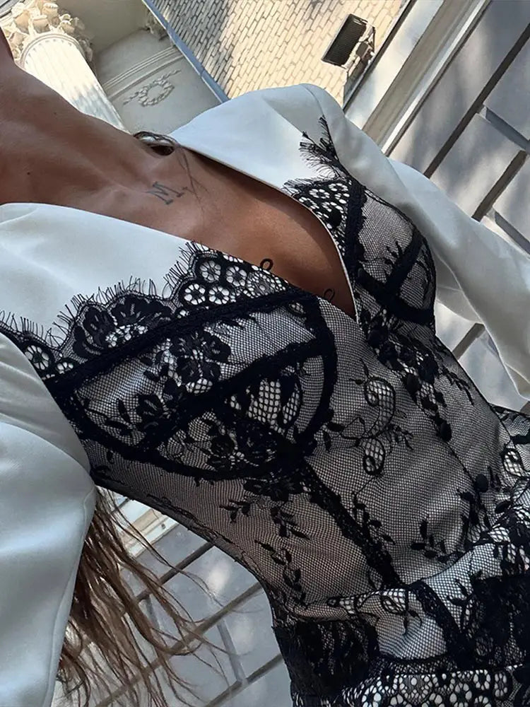 Isadora - Sleek Lace Mini Dress