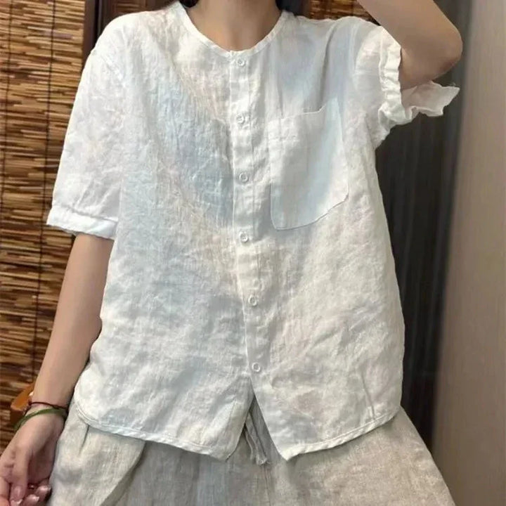 Tamara - Cozy Linen Blouse