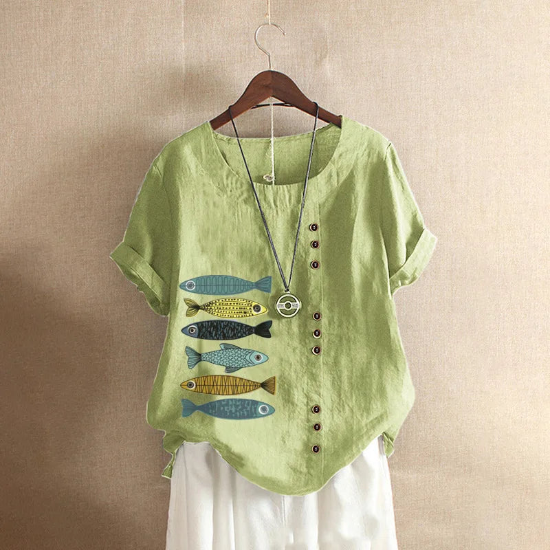 Yelena - Soft Linen Blouse