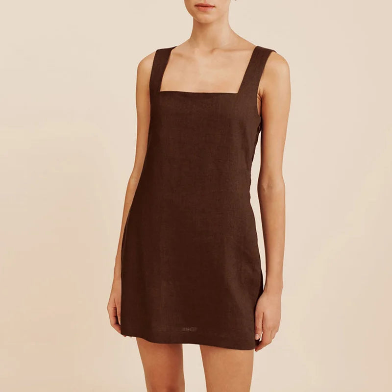 Keira - Refined Linen Mini Dress
