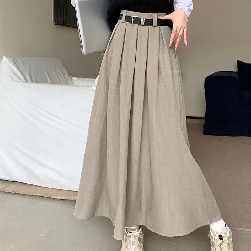Olive - Elegant Flowing Skirt