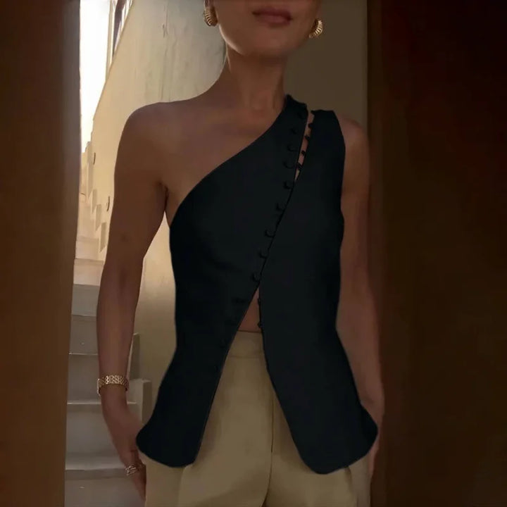 Leah - Sleek Silk Blouse