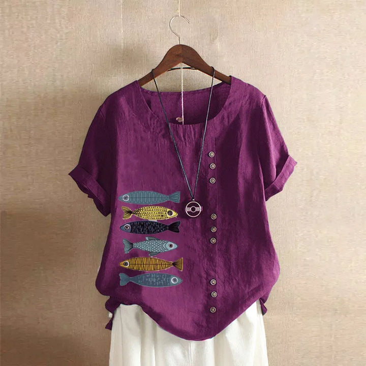Yelena - Soft Linen Blouse