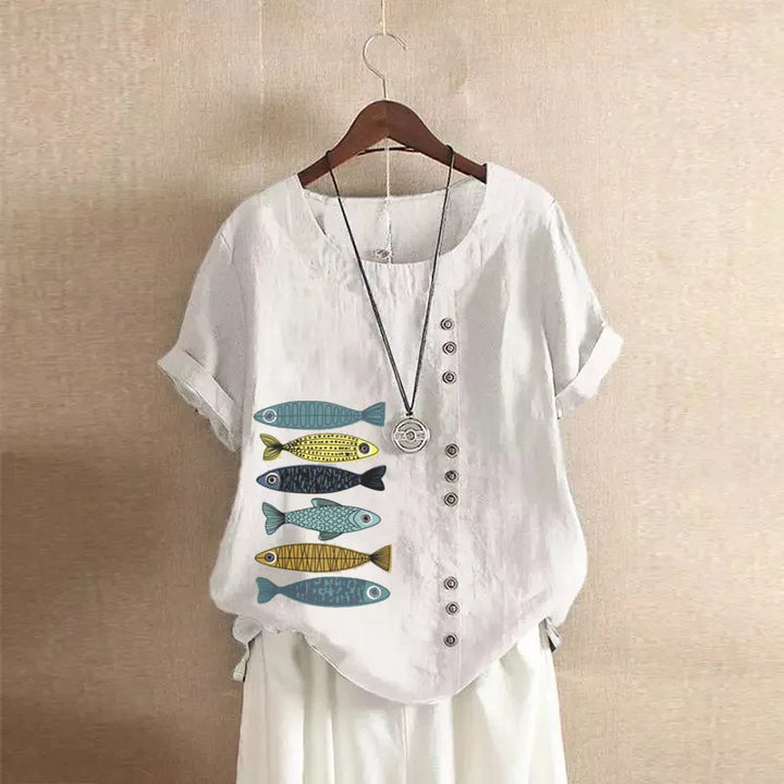Yelena - Soft Linen Blouse