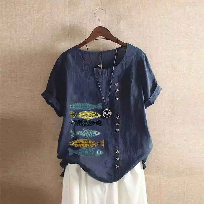 Yelena - Soft Linen Blouse