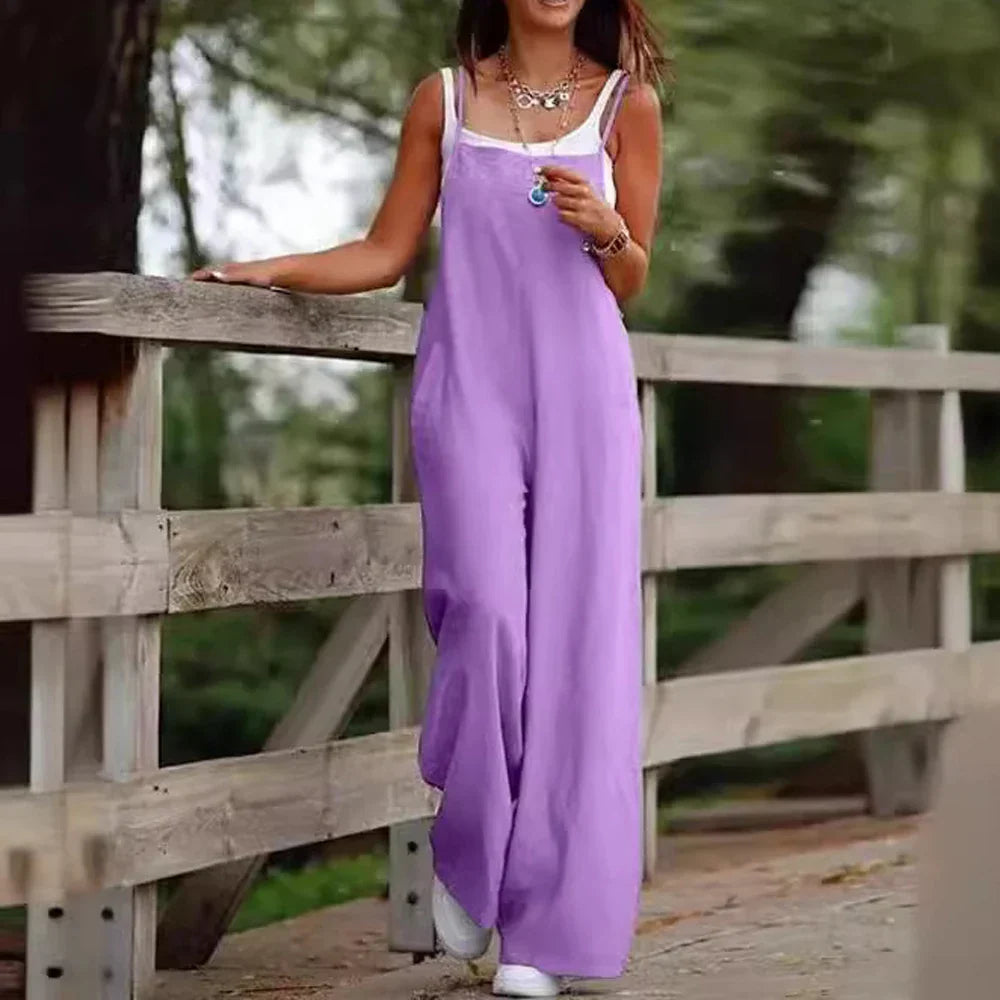 Eloise - Breezy Fabric Jumpsuit