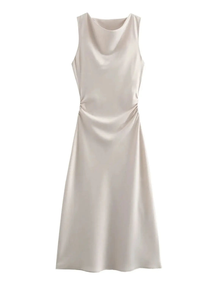 Naomi - Silky Satin Dress