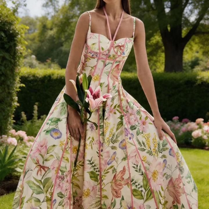 Pearl - Airy Floral Midi Dress