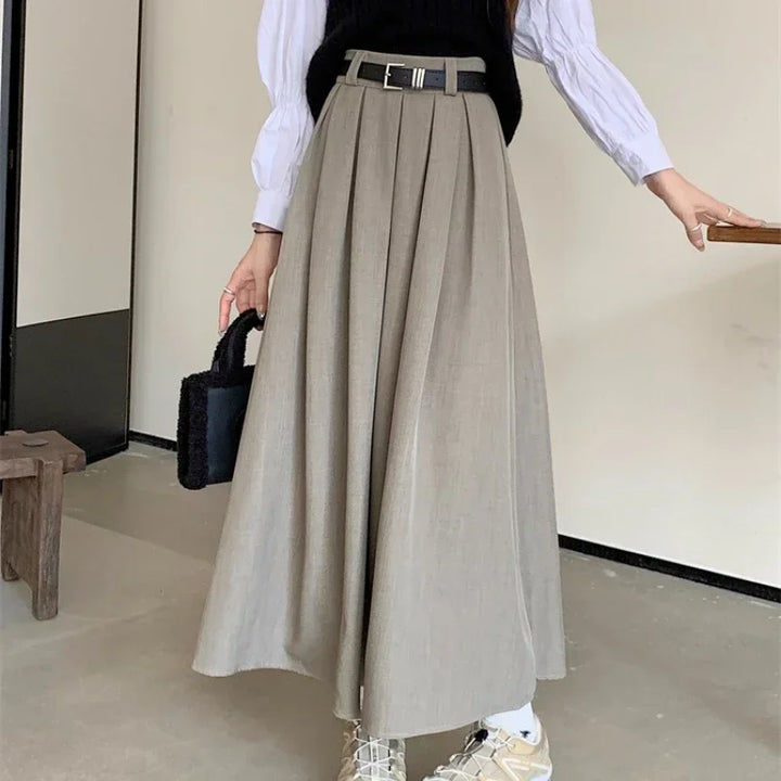 Olive - Elegant Flowing Skirt